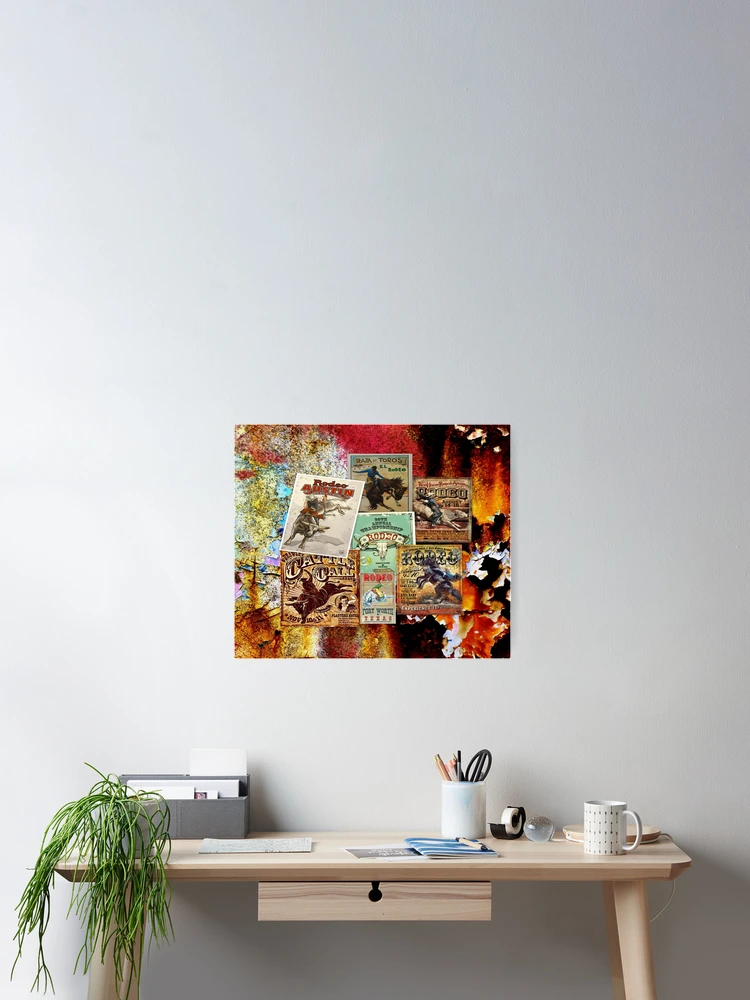 Thumbnail 2 of 3, Poster, RODEO USA, RODEO, RODEO RIDERS, ROUGH STOCK RIDERS designed and sold by Barbara Jean Photo Art And Design.