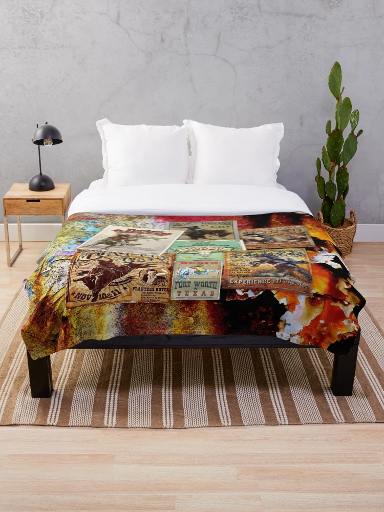 Thumbnail 1 of 6, Throw Blanket, RODEO USA, RODEO, RODEO RIDERS, ROUGH STOCK RIDERS designed and sold by Barbara Jean Photo Art And Design.