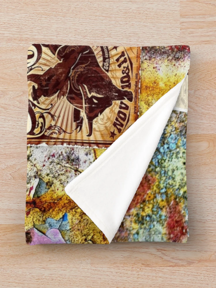 Thumbnail 3 of 6, Throw Blanket, RODEO USA, RODEO, RODEO RIDERS, ROUGH STOCK RIDERS designed and sold by Barbara Jean Photo Art And Design.