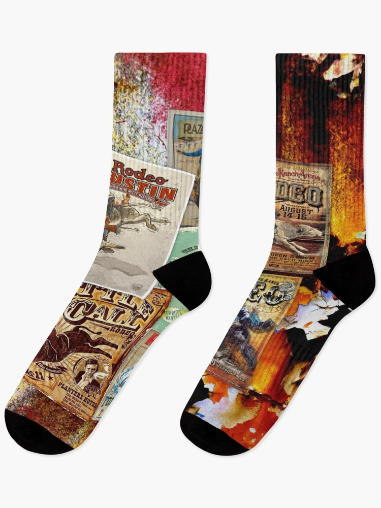Thumbnail 1 of 5, Socks, RODEO USA, RODEO, RODEO RIDERS, ROUGH STOCK RIDERS designed and sold by Barbara Jean Photo Art And Design.