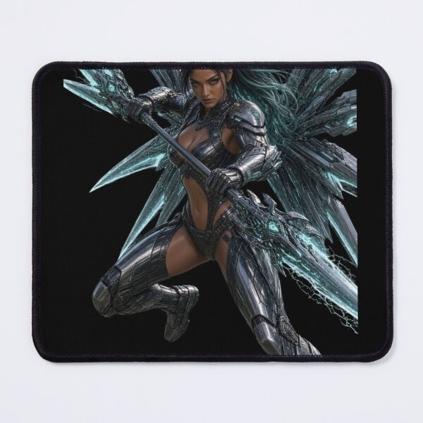 Item preview, Cyber Hunter Queen 2 - Neon Mint Anime Warrior Girl designed and sold by EvolutionMerch.
