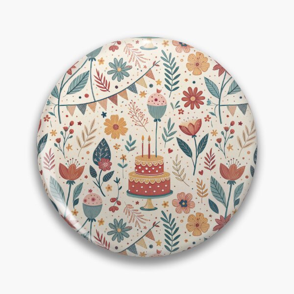 Item preview, Nordic Birthday Folk Mix | Scandinavian Party Design designed and sold by Shuga-Design.