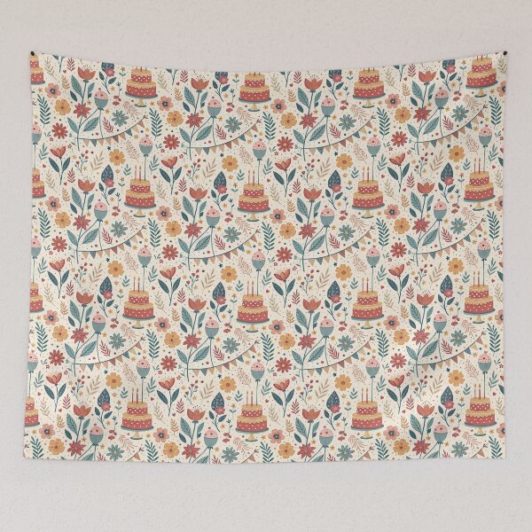 Item preview, Nordic Birthday Folk Mix | Scandinavian Party Design designed and sold by Shuga-Design.