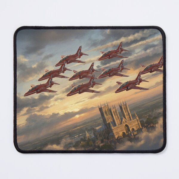 Item preview, Red Arrows Cathedral Formation Illustration designed and sold by Airpower Art.
