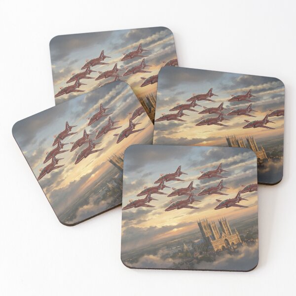 Item preview, Red Arrows Cathedral Formation Illustration designed and sold by Airpower Art.