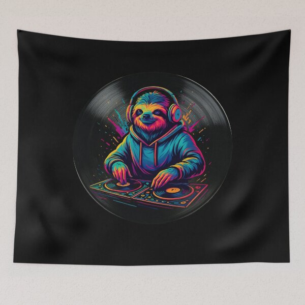 Item preview, DJ Sloth Music Lover Funny Animal Turntable designed and sold by Genius Geek.