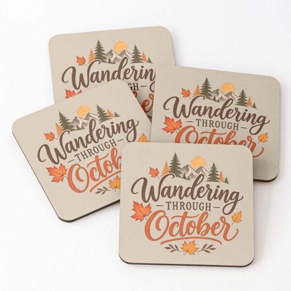 Item preview, Wandering Through October – Cozy Autumn Mountain Adventure designed and sold by blankTeeShirt.
