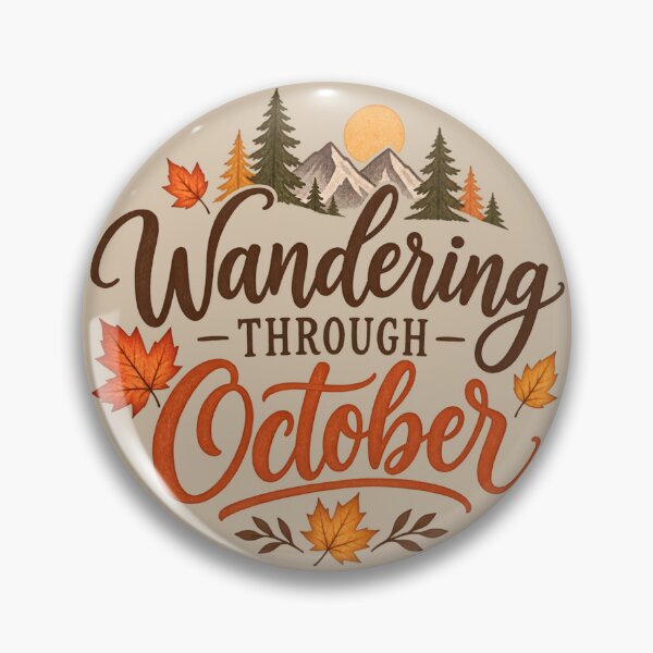 Item preview, Wandering Through October – Cozy Autumn Mountain Adventure designed and sold by blankTeeShirt.