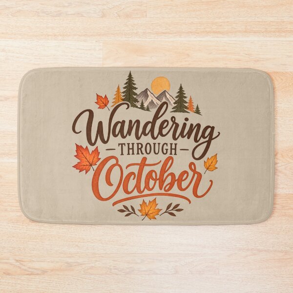 Item preview, Wandering Through October – Cozy Autumn Mountain Adventure designed and sold by blankTeeShirt.