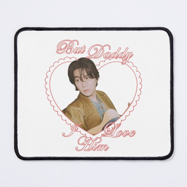 Item preview, BTS Suga Yoongi "But Daddy I Love Him" Pink Heart Aesthetic designed and sold by Mooncreates7.