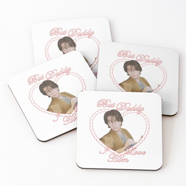 Item preview, BTS Suga Yoongi "But Daddy I Love Him" Pink Heart Aesthetic designed and sold by Mooncreates7.