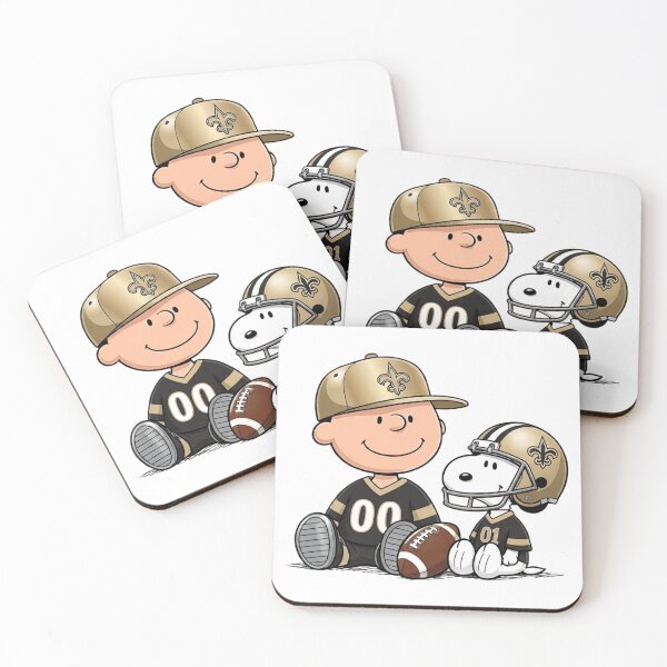 Item preview, Snoopy And Charlie Brown New Orleans Saints Football Fan designed and sold by DamianRoy88.