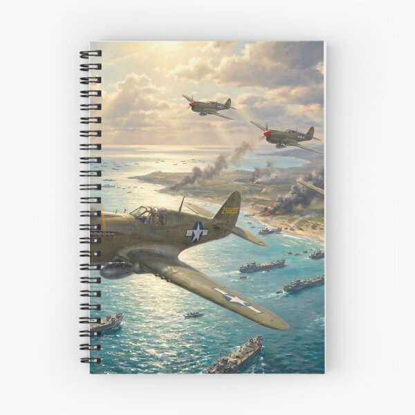 Item preview, P-40 Warhawk Invasion Fleet Illustration designed and sold by Airpower Art.
