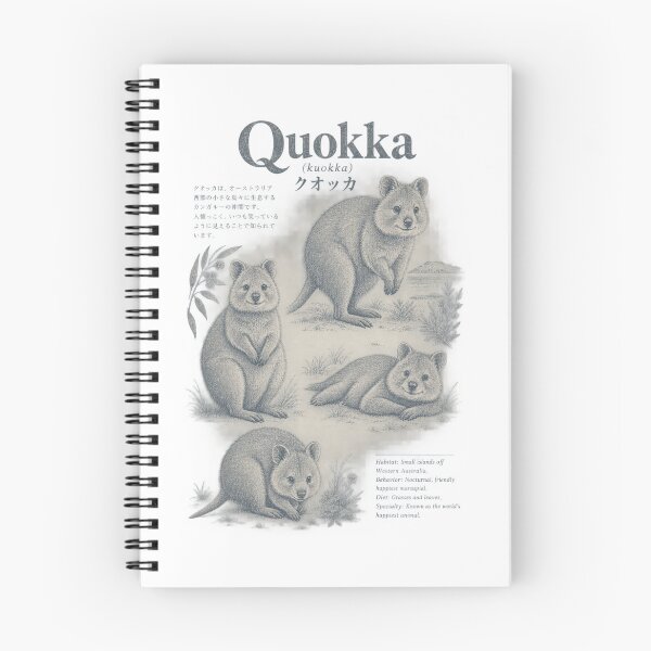 Item preview, Quokka Zoology Vintage Naturalist Field Guide Illustration Art designed and sold by Yellowriversss.
