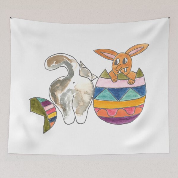 Item preview, Cat & Easter-Egg, Katze & Osterei designed and sold by Anke‘s Bazaar.