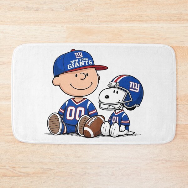 Item preview, Snoopy And Charlie Brown New York Giants Football Fan designed and sold by DamianRoy88.