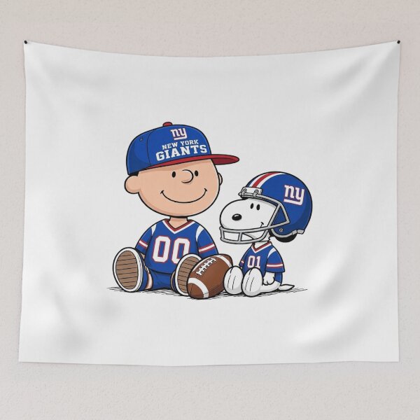 Artikelvorschau, Snoopy und Charlie Brown, New York Giants Footballfan entworfen und verkauft von DamianRoy88.