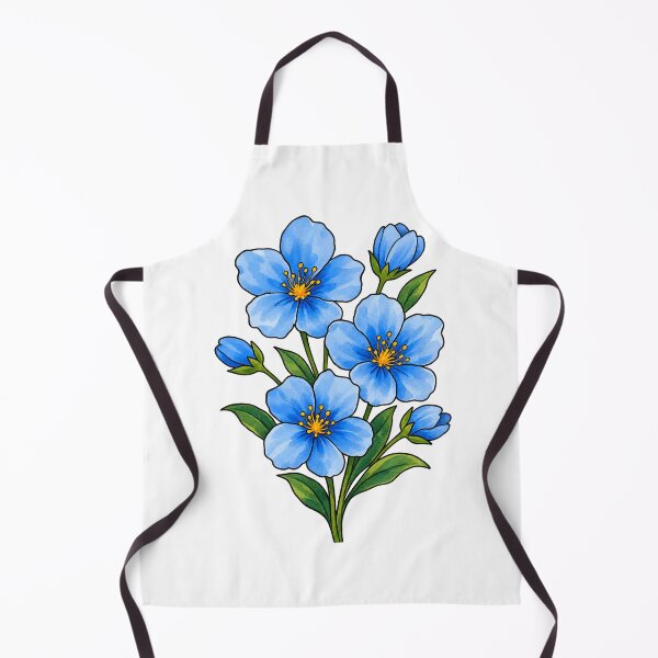 Artikelvorschau, Blaues Blumenmuster entworfen und verkauft von GraphicsClub.