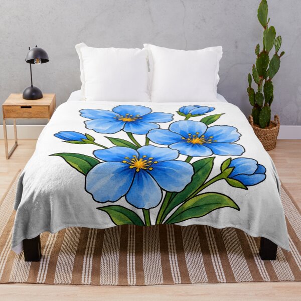 Item preview, Blue Floral designed and sold by GraphicsClub.