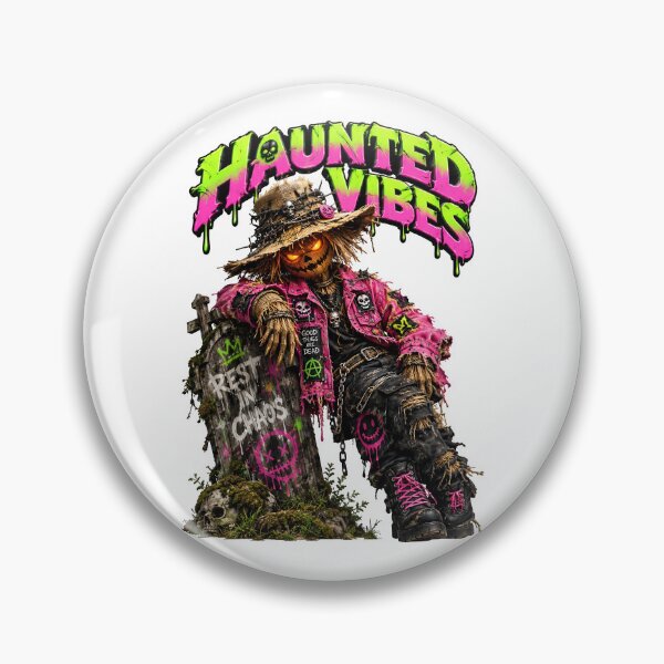 Item preview, Haunted Vibes Rest In Chaos Scarecrow designed and sold by Sovereign Supply Co..