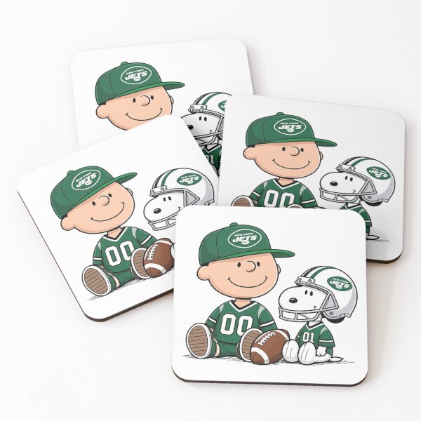 Item preview, Snoopy And Charlie Brown New York Jets Football Fan designed and sold by DamianRoy88.