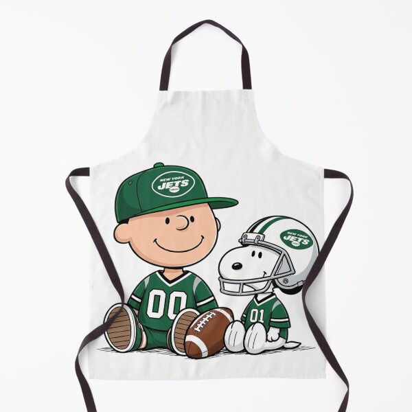 Item preview, Snoopy And Charlie Brown New York Jets Football Fan designed and sold by DamianRoy88.