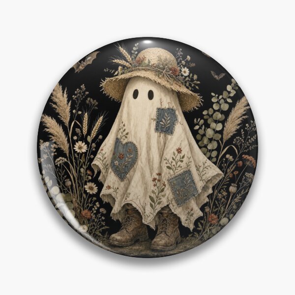Item preview, Cozy Cottagecore Ghost Wildflowers Vintage Botanical designed and sold by CF_VintageDesign.