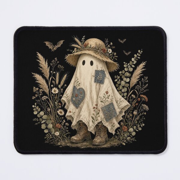 Item preview, Cozy Cottagecore Ghost Wildflowers Vintage Botanical designed and sold by CF_VintageDesign.
