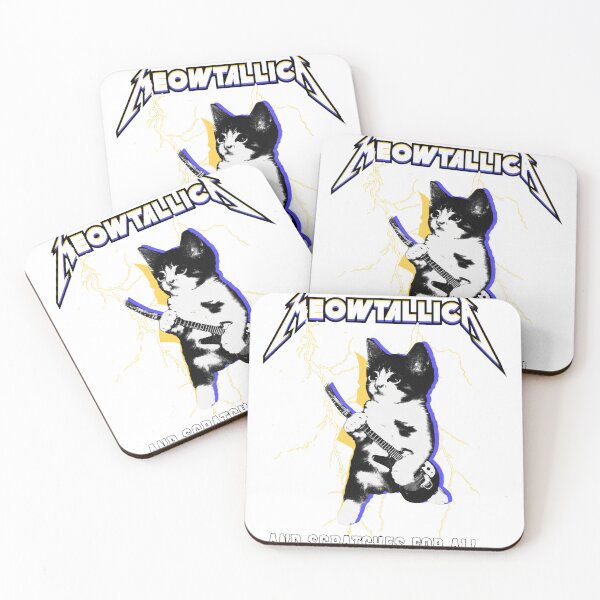 Item preview, Meowtallica Kitten Playing Guitar Lightning designed and sold by DIEGOREGOPI.