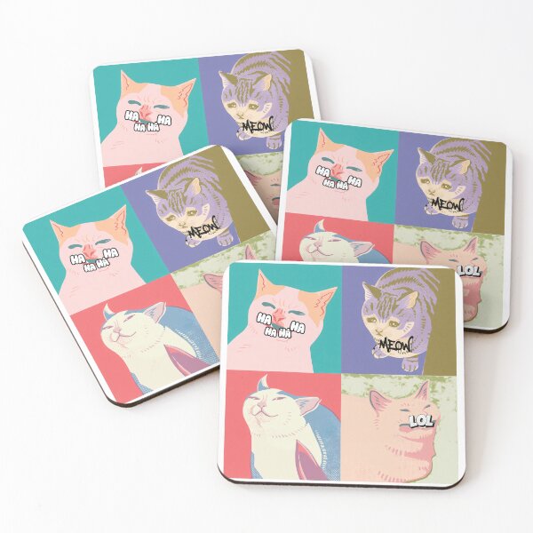 Item preview, Four Panel Feline Emotion Grid  designed and sold by DIEGOREGOPI.