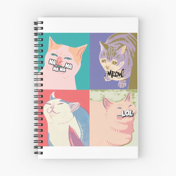 Item preview, Four Panel Feline Emotion Grid  designed and sold by DIEGOREGOPI.