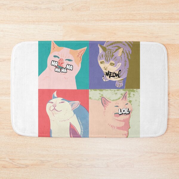 Item preview, Four Panel Feline Emotion Grid  designed and sold by DIEGOREGOPI.