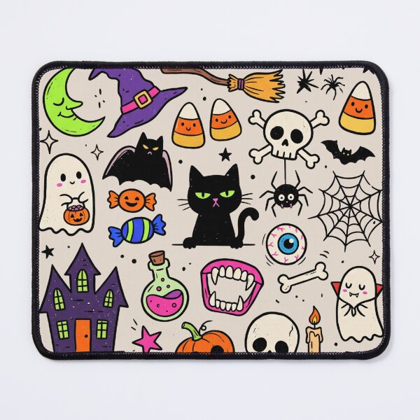 Item preview, Cute Halloween Doodle Pattern designed and sold by dudelinart.