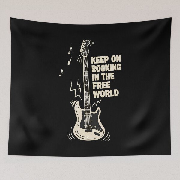 Item preview, Keep On Rocking Free World Guitar  designed and sold by JarvisBalistr.