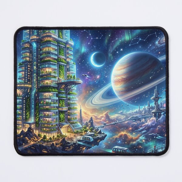 Item preview, Futuristic Botanical Sky City designed and sold by Sigtrix.