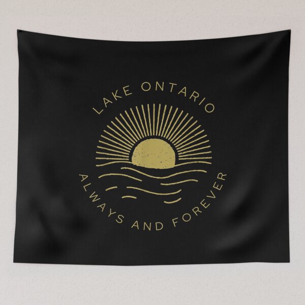 Item preview, Lake Ontario Always And Forever Vintage Sunset Great Lakes Graphic designed and sold by MaremmaStudio.