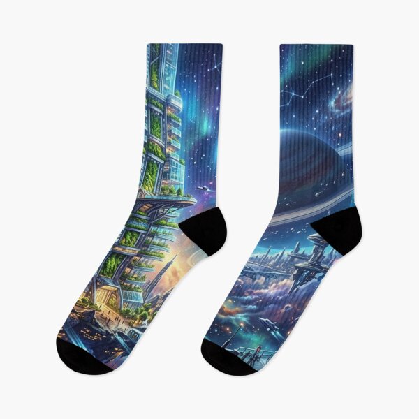 Item preview, Futuristic Botanical Sky City designed and sold by Sigtrix.