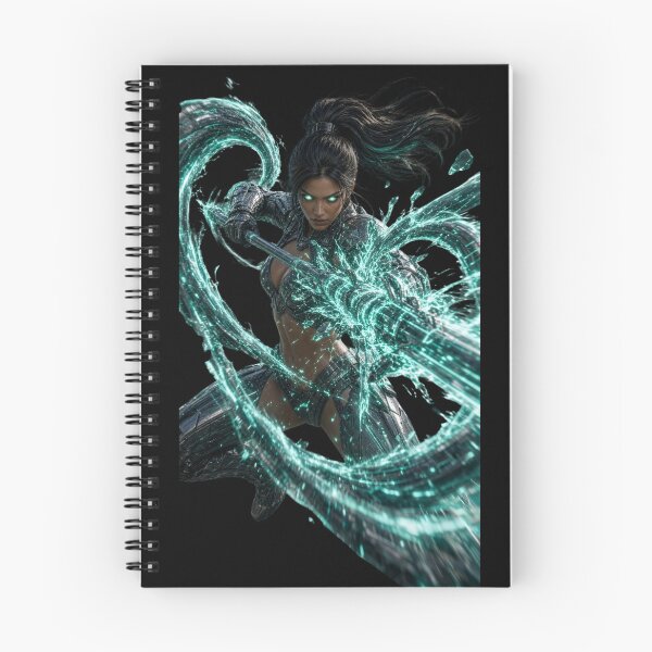 Item preview, Cyber Hunter Queen 3 - Neon Mint Anime Warrior Girl designed and sold by EvolutionMerch.