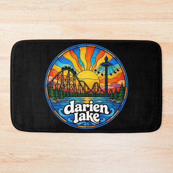 Item preview, Darien Lake New York Stained Glass Art Travel designed and sold by TomFrontierArt.