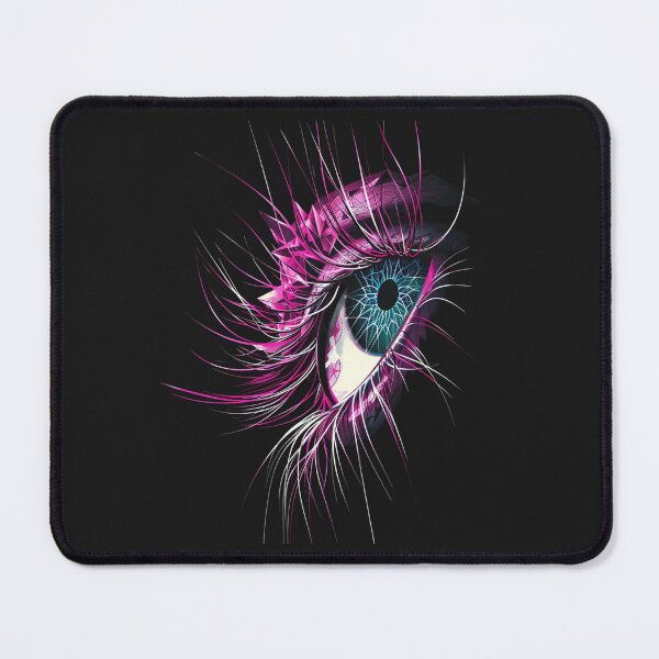 Item preview, An eye with an iris shaped like a blooming, digital flower designed and sold by STATIC SOUL.