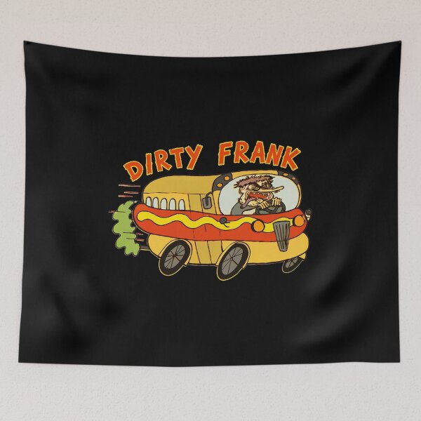Item preview, Dirty Frank Driving Hot Dog Vehicle Cartoon Art designed and sold by JarvisBalistr.