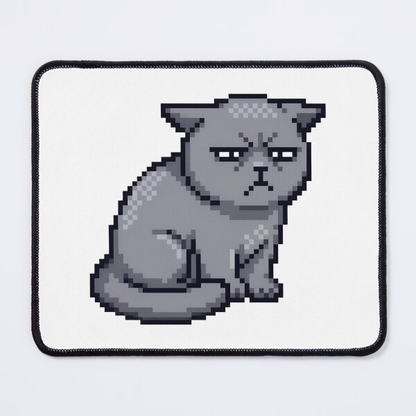 Item preview, Grumpy Pixel Cat Art designed and sold by GiaoCalonas.
