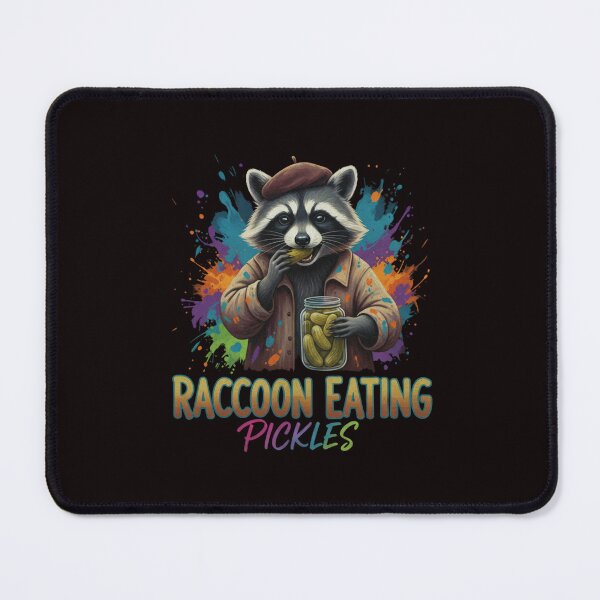 Item preview, RACCOON EATING PICKLES designed and sold by SkrabinhoArt.
