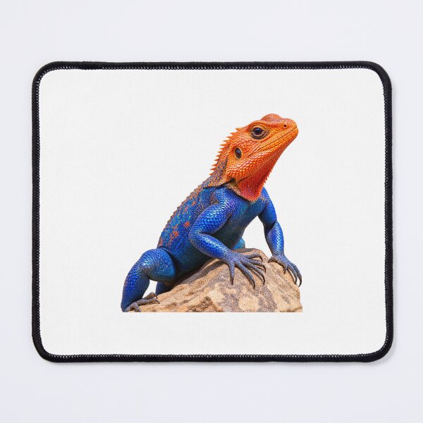 Item preview, Rainbow Agama Lizard Pop Art Wildlife Print designed and sold by Helt-enkelt.