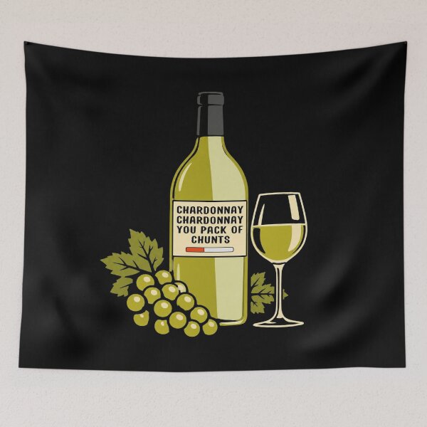 Item preview, Chardonnay You Chunts Vintage Kath Kim Wine Humor designed and sold by AubreeWu.