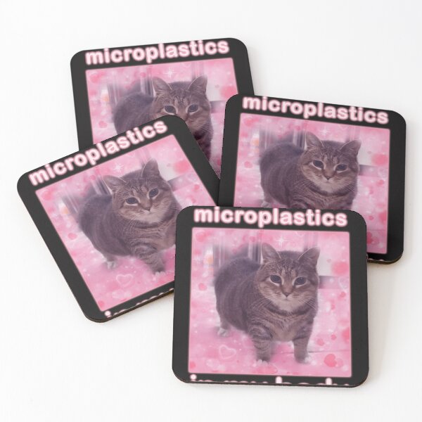 Item preview, Microplastics In Body Funny Cat Meme designed and sold by UzanneWasilius1.