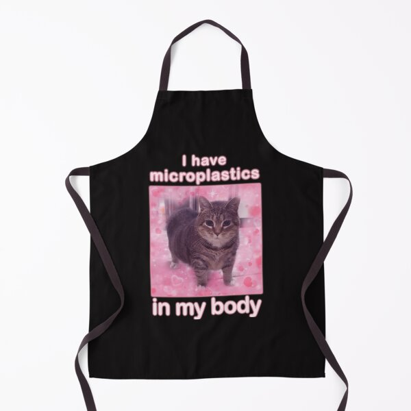 Item preview, Microplastics In Body Funny Cat Meme designed and sold by UzanneWasilius1.
