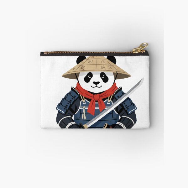 Item preview, Cute Panda Samurai Warrior with Katana Sword and Bamboo Hat designed and sold by seven things shop.