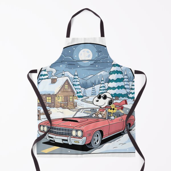 Aperçu de l'œuvre Snoopy Night Drive Hiver créée et vendue par ChaotiCreaters.