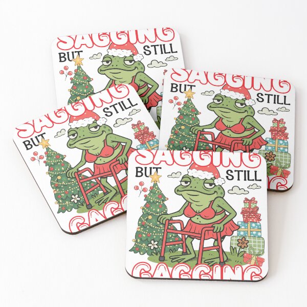 Item preview, Sagging But Still Gagging Christmas Frog designed and sold by ANTHOWILLIA.